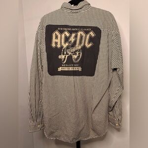 Size Extra Large Custom ACDC Tommy Hilfiger Flannel